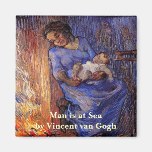 Der Mensch ist von Vincent van Gogh auf See Magnet