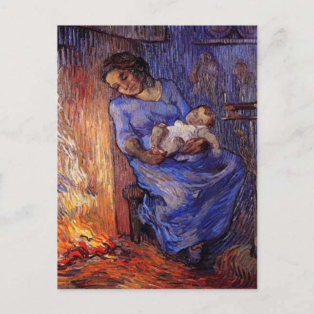 Der Mensch ist von Vincent van Gogh auf See Postkarte (Vorderseite)