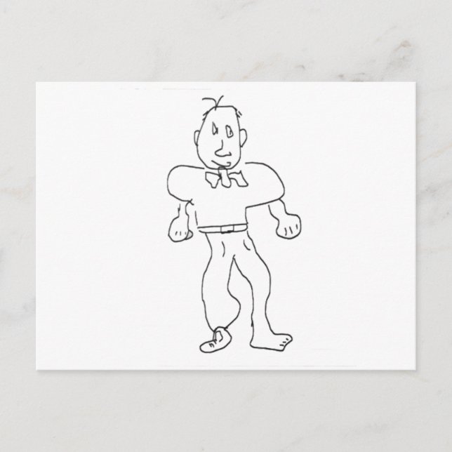 Der Mensch mit einem Schuhbein Gibney Das Museum Z Postkarte (Vorderseite)