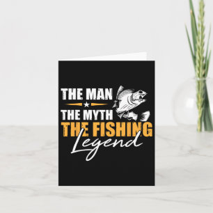 Der Mensch Myth Legend Angler Coole Fischer fische Karte
