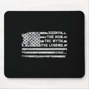 Der Mensch Myth Legend Vathers Day Vintag American Mousepad