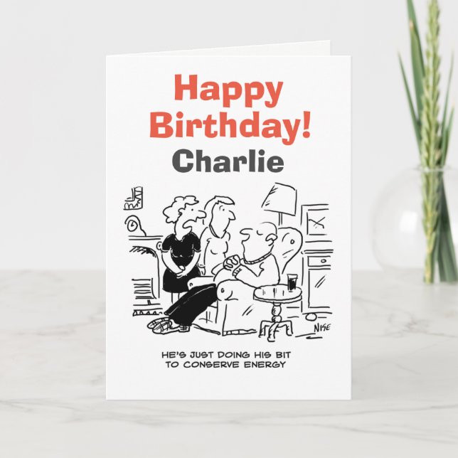 Der Mensch schläft für Energie Karte (Vorderseite)