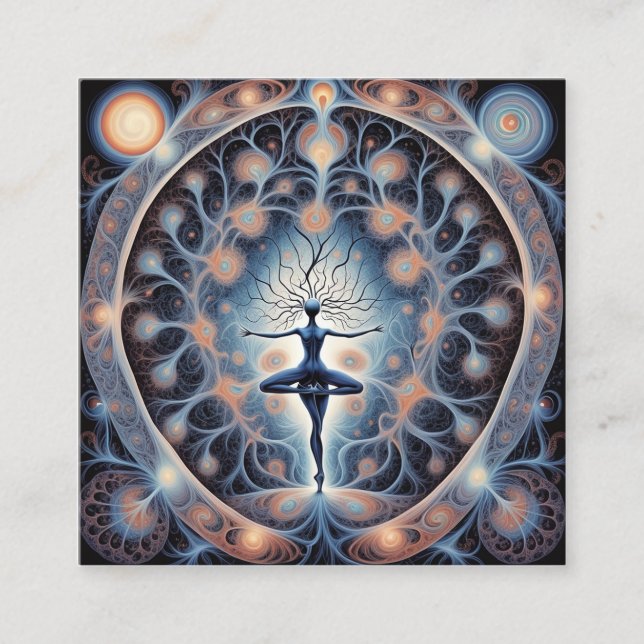 Der menschliche Gebrüll ist vielleicht einer der s Quadratische Visitenkarte (Vorderseite)