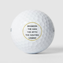 Der menschliche Mythos Golfspielen Legend Gold Ben Golfball