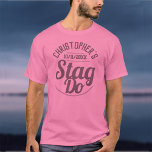 Der menschliche Stag-Do-T - Shirt<br><div class="desc">Um ein Stag tun zu feiern. Entworfen für jemanden,  der ein "Stag Do" hat! Männer T - Shirt mit dem Datum der Feier. Stag Do Shirt. Fügen Sie den Namen der Person hinzu,  deren Party es ist. Stag Do Celebration Party T - Shirt.</div>