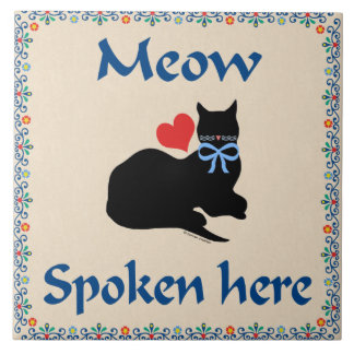 Der Meow, der hier gesprochen wird, decken mit Fliese