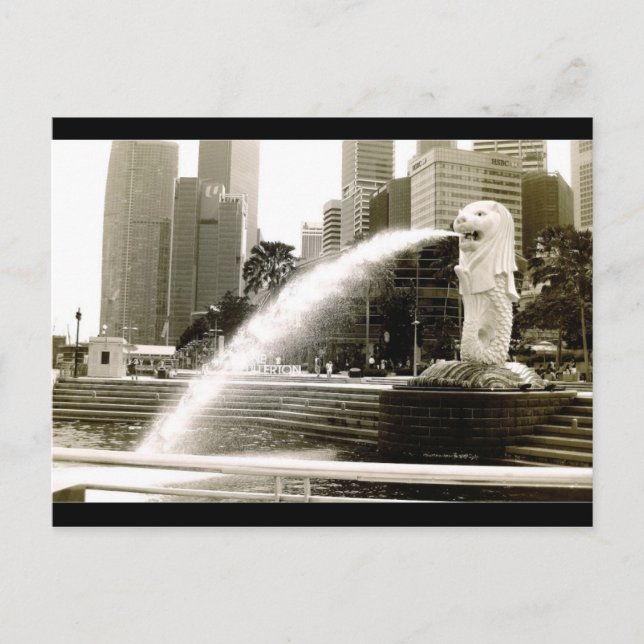Der Merlion Postkarte (Vorderseite)