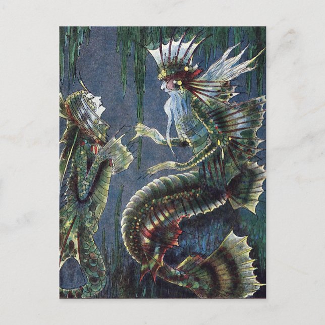Der Merman King Postkarte (Vorderseite)
