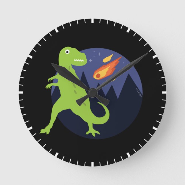 Der Meteorit der fest Runde Wanduhr (Vorderseite)