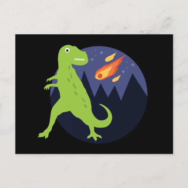 Der Meteorit, der steckte Postkarte (Vorderseite)