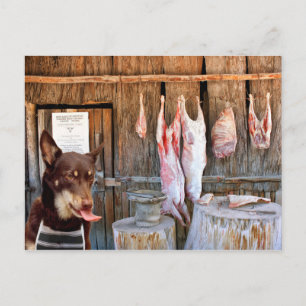 Der Metzger Postkarte