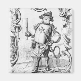 Der Metzger, veröffentlicht 1746 Magnet