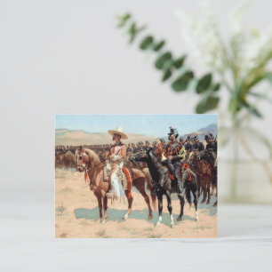 Der mexikanische Major von Frederic Remington (188 Postkarte