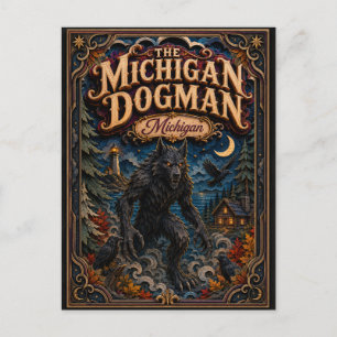 Der Michigan Dogman Michigan Popcut Legends Postkarte