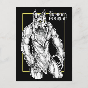Der Michigan Dogman Postkarte
