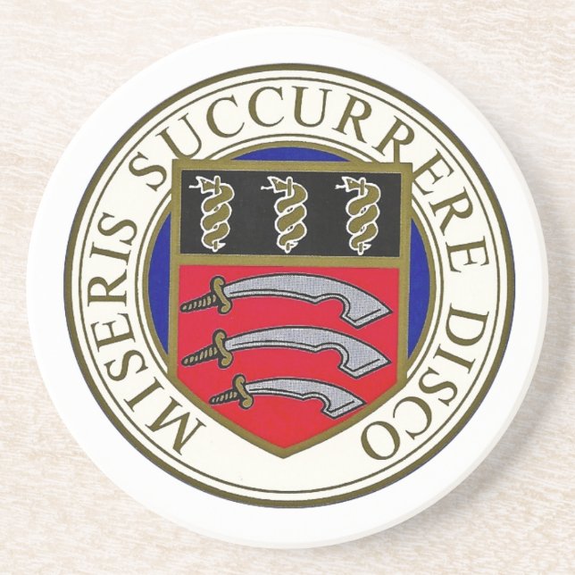 Der Middlesex-Krankenhaus-Untersetzer mit Logo Untersetzer (Vorne)