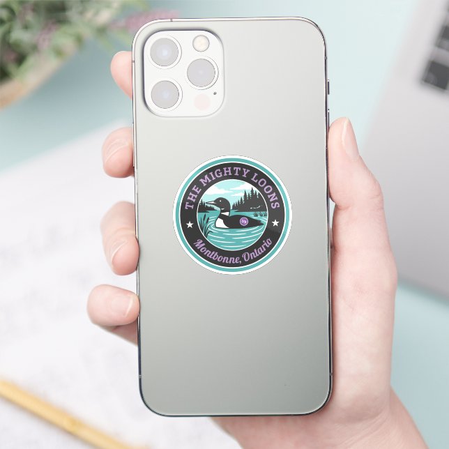Der Mighty Loons Türkis Aufkleber (Telefon)