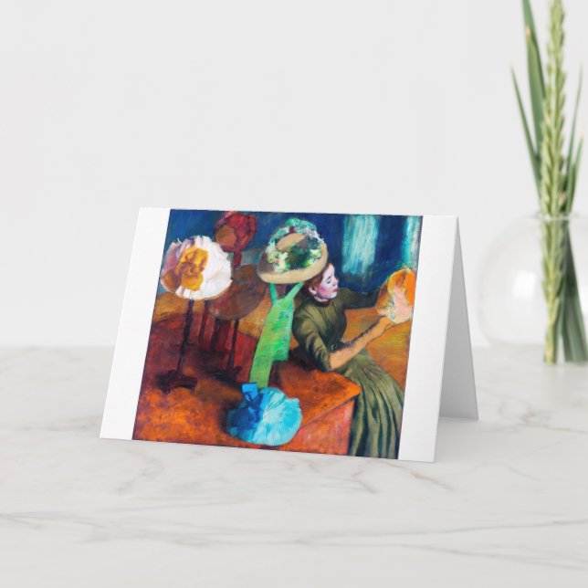 Der Milchladen, Edgar Degas Karte (Vorderseite)