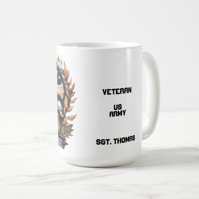 Der Militärdienst der Vereinigten Staaten vergisst Kaffeetasse (VorderseiteRechts)