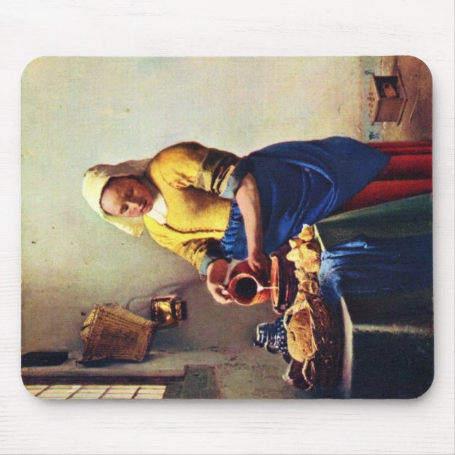 Der Milkmaid [1]. Durch Johannes Vermeer Mousepad (Vorne)
