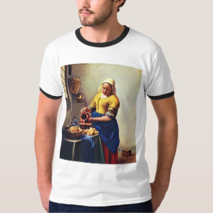 Der Milkmaid [1]. Durch Johannes Vermeer T-Shirt
