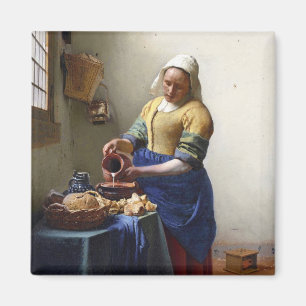 Der Milkmaid, c.1658-60 (Öl auf Leinwand) Magnet