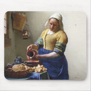 Der Milkmaid, c.1658-60 (Öl auf Leinwand) Mousepad
