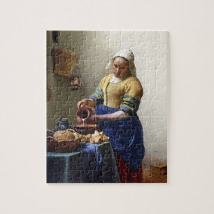 Der Milkmaid, c.1658-60 (Öl auf Leinwand) Puzzle
