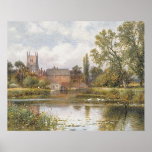 Der Millpond, 1901 (Öl auf Leinwand) Poster