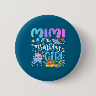 Der Mimi Geburtstag Meer Fisch Ozean Button