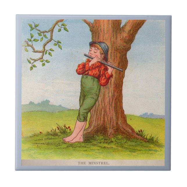 Der Minnesänger Fliese (Vorderseite)