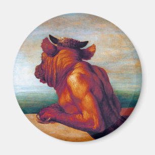 Der Minotaur von George Frederic Watts Magnet