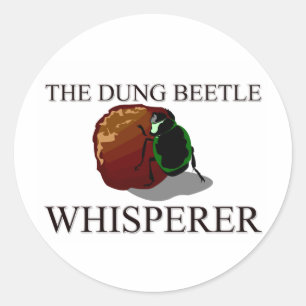 Der MistkäferWhisperer Runder Aufkleber