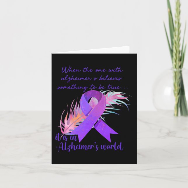 Der mit Alzheimer glaubt, es sei in Alzheim Karte (Vorderseite)
