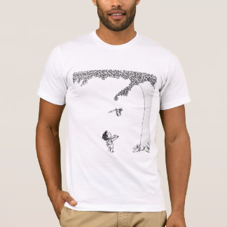 der mit Tinte schwärzende Baum T-Shirt