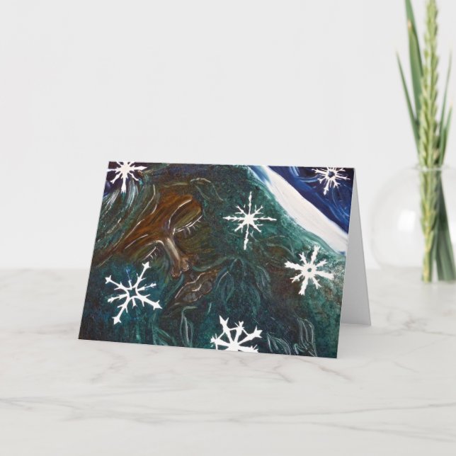 Der Mitarbeiter-Schlaf - Gruß-Karte Karte (Vorderseite)