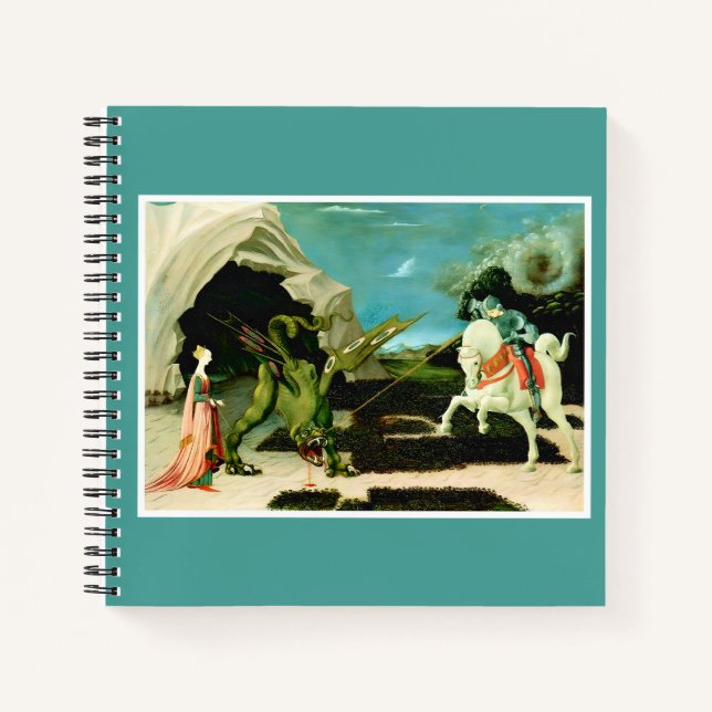 Der mittelalterliche Saint George und der Drago Notizbuch (Vorderseite)