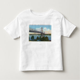 Der Mittler-Hudson Brücke zu Roosevelt-nationalem Kleinkind T-shirt
