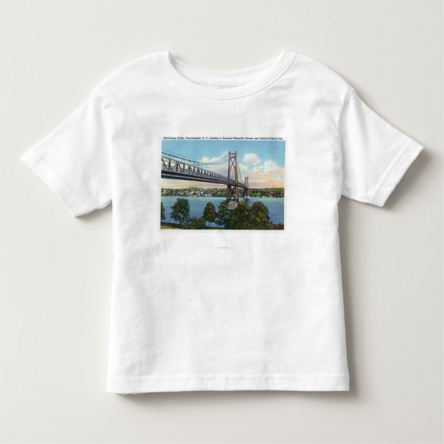 Der Mittler-Hudson Brücke zu Roosevelt-nationalem Kleinkind T-shirt (Vorderseite)
