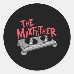 Der Mixer für Musik des Mixers Deejay Dj Music Pla Runder Aufkleber