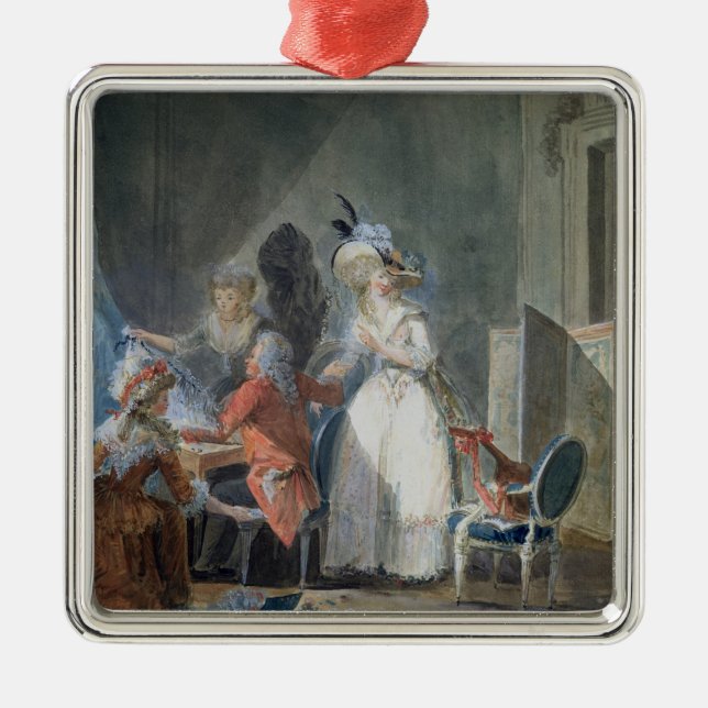 Der Mode-Verkäufer Ornament Aus Metall (Vorne)