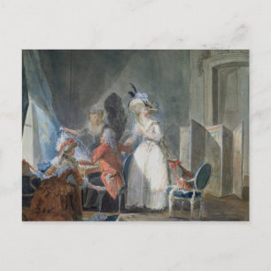 Der Mode-Verkäufer Postkarte