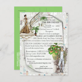 Der Modedesigner Ankündigungspostkarte