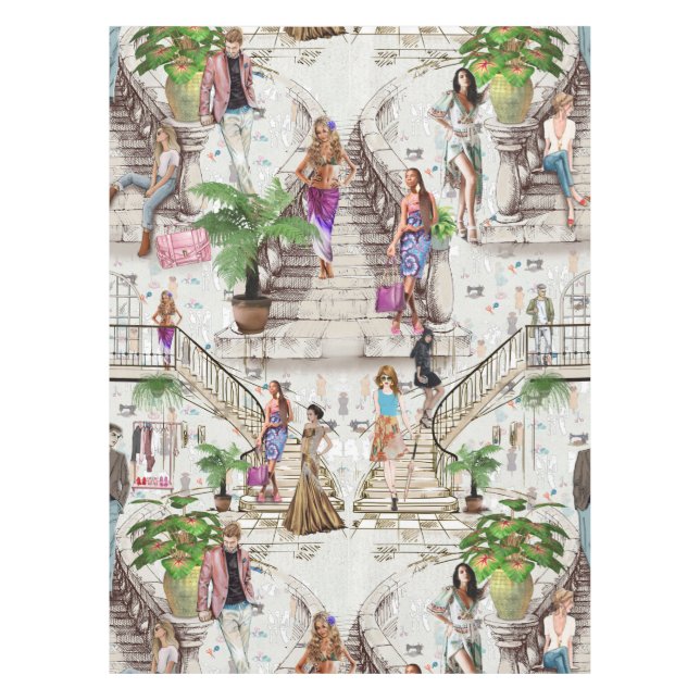 Der Modedesigner Tischdecke (Vorderseite)