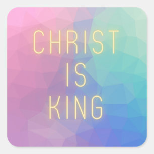 Der moderne Christus ist König Sticker