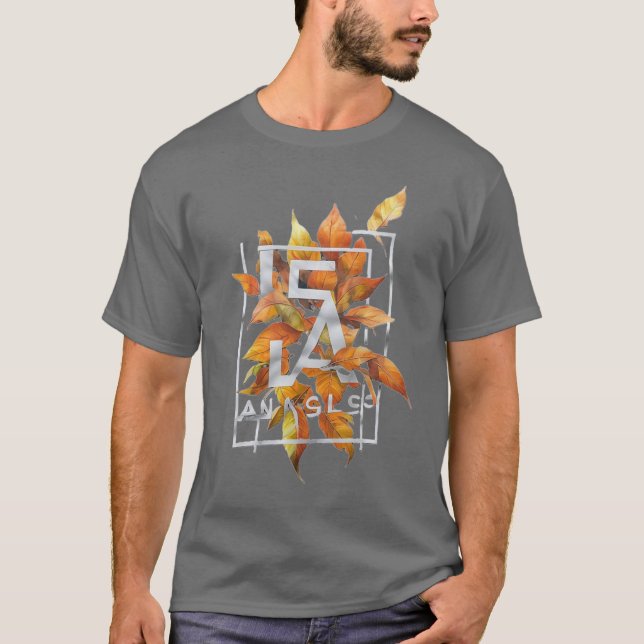 Der moderne Herbst hinterlässt Typografie-T - Shir T-Shirt (Vorderseite)