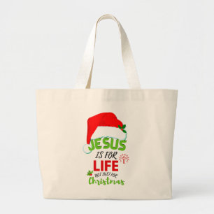 Der moderne JESUS ist nicht nur für Weihnachten ei Jumbo Stoffbeutel