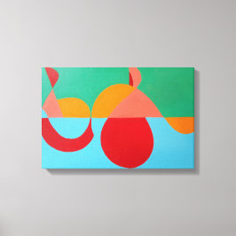 Der moderne Kunstprint Orange Clef Leinwanddruck