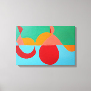 Der moderne Kunstprint Orange Clef Leinwanddruck