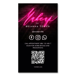 Der moderne Makeup Beauty Salon bildet den Künstle Magnetische Visitenkarte